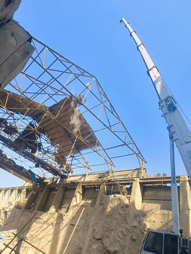 Silent Chemical Demolition Grout Injection Site